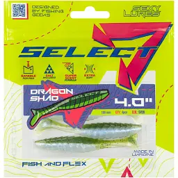 Силікон Select Dragon Shad 4" SV28 (4 шт/уп) - мініатюра 2