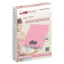 Ваги кухонні Clatronic kw 3626 Pink - мініатюра 4