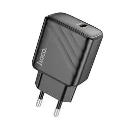 Мережевий зарядний пристрій Hoco CS22A Value single port PD30W charger чорний - мініатюра 3