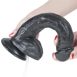 Фалоімітатор LoveToy Squirting 11'' 28 см чорний - мініатюра 6