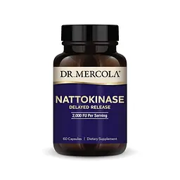 Наттокіназа Dr. Mercola Nattokinase 2000 FU, 60 капсул для підтримки серцево-судинної системи
