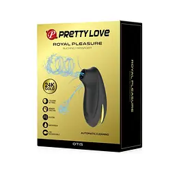 Вакуумний стимулятор клітора з вібрацією Pretty Love Otis чорний - мініатюра 9