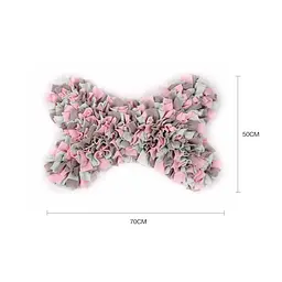 Килимок для нюхання для собак Derby Bone Shape Pet Snuffle Mat, Pink - мініатюра 4