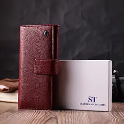 Жіночий шкіряний гаманець ST Leather 18,7х9х3 см acs0028479 - мініатюра 9