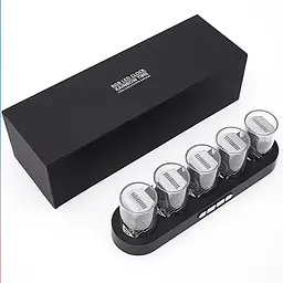Цифровий ламповий годинник RGB Nixie black