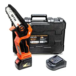 Пила ланцюгова акумуляторна GTM CS18/127BL KIT (12.7 см, 10.5 м/с, BL, 18V, кейс)