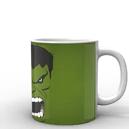 Кухоль GeekLand Халк Hulk зелений фон HU.02.001 330 мл білий - мініатюра 3