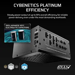 Блок живлення Corsair HX1000i 1000W 80+ Platinum (CP-9020265-EU) - мініатюра 9