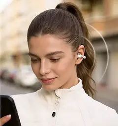 Спортвині кісткові навушники-кліпси Langsdom TS31 зі спрямованим Hi-Fi звуком, Bluetooth 6.0  Чорний - мініатюра 8