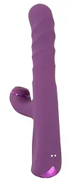 Вібратор-кролик Javida 3 Function Thrusting Thum 23.7 см фіолетовий - мініатюра 4