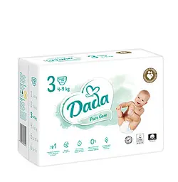 Підгузки Dada Pure Care Midi розмір 3 4–9 кг 40 шт (Pure Care3)