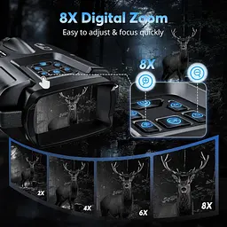 Бінокль нічного бачення 4K 3-дюймовий HD з 8-кратним цифровим зумом - мініатюра 6