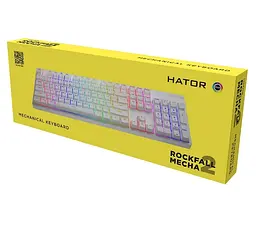 Клавіатура ігрова механічна Hator HTK711 Rockfall 2 orange Mecha White - мініатюра 5