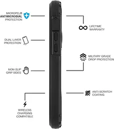 Чохол протиударний з кліпсою Pelican Shield G10 для iPhone 12 Mini (5.4") Black - мініатюра 5