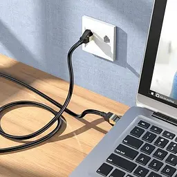 Кабель Hoco US02 Level pure copper gigabit ethernet cable L 3 м Black - мініатюра 5