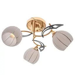 Люстра стельова Brille в спальню E27 60W G (LK-620C/3) - мініатюра 2