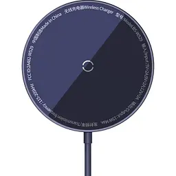 Бездротовий зарядний пристрій Baseus Simple Mini3 Magnetic Wireless Charger 15W Purple (CCJJ040205) [90317]