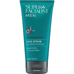 Super Facialist Скраб д/обличчя "Пружність і зволожуення" д/чоловіків, 150мл
