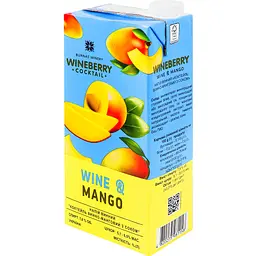 Напій винний WineBerry Wine & Mango винно-манговий з соком біле напівсолодке 1 л - мініатюра 3