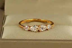 Кільце Xuping Jewelry Краплі щастя р 21 золотисте