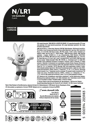 Спеціальна лужна батарейка Duracell N 1,5V, (E90 / LR1), 2 шт. в упаковці
(6409651) - мініатюра 3