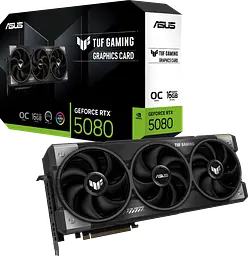 Відеокарта GeForce RTX 5080 16GB Asus TUF Gaming OC (TUF-RTX5080-O16G-GAMING)