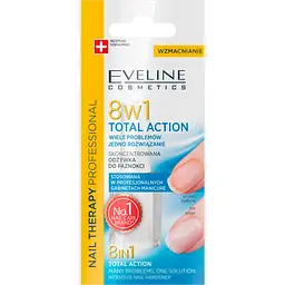 Концентрований засіб Eveline Cosmetics Nail Therapy Professional 8 в 1 для зміцнення нігтів 12 мл - мініатюра 2