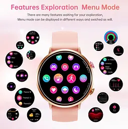 Смарт-годинник Oukitel BT-60 AMOLED Gold-Pink - мініатюра 10