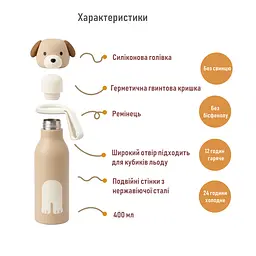 Дитяча термопляшка Zazu Собачка 400 мл (ZA-BOTTLE-01) - мініатюра 2