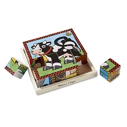 Кубики Melissa&Doug Ферма 16 елементів (MD775) - мініатюра 2