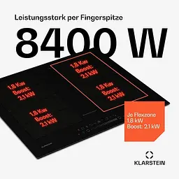 Індукційна плита з витяжкою Klarstein Chef-Fusion DownAir (10045556) - мініатюра 4