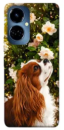 TPU чохол Demsky Flower spaniel для TECNO Camon 19 (CI6n) / 19 Pro (CI8n)