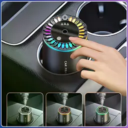 Автомобільний ароматизатор XT015 чорний з RGB-підсвіткою • Аромадифузор «зоряне небо» для авто, дому, офісу та салону машини - мініатюра 6