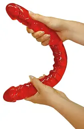 Двосторонній фалоімітатор You2Toys Ultra-Dong 43 см червоний - мініатюра 2
