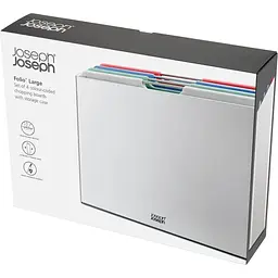 Набір обробних дощок Joseph Joseph Folio Large Coast Silver з кейсом 4 шт. (60215) - мініатюра 4