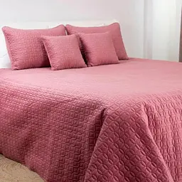 Покривало ТЕП Velour Мозаїка Mesa rose 240x260 см рожевий (4-00518_36236) - мініатюра 2