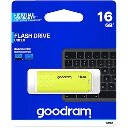USB флеш накопичувач Goodram 16GB UME2 Yellow USB 2.0 (UME2-0160Y0R11) - мініатюра 3