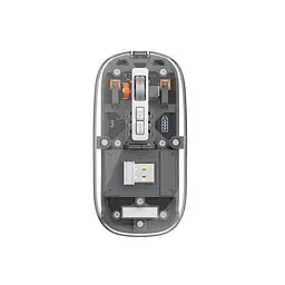 Маніпулятор миша бездротова WIWU Crystal Magnetic Wirless Mouse WM105 (Dual-bluetooth +2.4G three-mode) Grey - мініатюра 2