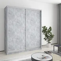 Шафа-купе дводверна MebelStar Комбо AL 2ДСП 180x45x210 см Бетон (MBS-2693)