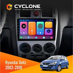 Штатна магнітола Hyundai Getz 2002-2010 Black Cyclone C9-001 2x32 CPL Cyclone (НФ-00006786)