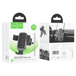 Холдер Hoco H80 Vista gravity car holderair outlet Чорний - мініатюра 2