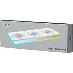 Система корпусних вентиляторів Ocypus Sigma F36 ARGB White (SIGMA-F36-WH3AM00X-GL) [169805] - мініатюра 9