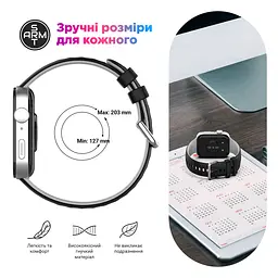 Ремінець ArmorStandart для Huawei Watch Fit 3 / 4 / 4 Pro Khaki Black (ARM89074) - мініатюра 6