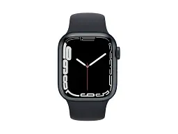Смарт-годинник Apple Watch Series 7 GPS + Cellular 45mm Midnight Aluminum Case w. Midnight S. Band (MKJ73) - мініатюра 2