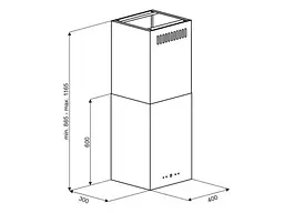 Витяжка VDB CUBE W Inox - мініатюра 4