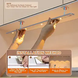 Сенсорний світильник LED з датчиком руху MZ-L1602 (40*10*300mm) White - мініатюра 6