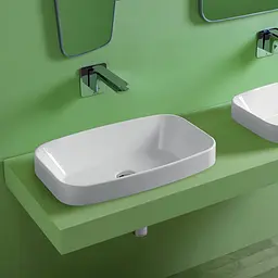 Умивальник Simas Baden Baden 60 см nero matt Чорний матовий BB11NM - мініатюра 2