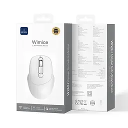 Маніпулятор миша бездротова WIWU 2.4G Wireless Mouse WM113 White - мініатюра 5