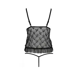 Боді монокіні з відкритими грудьми Passion JUSTINA Body black L/XL - мініатюра 4