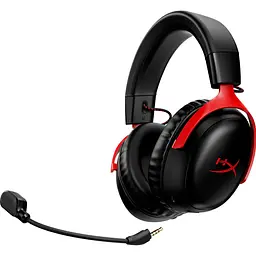 Ігрові навушники HyperX Cloud III Wireless Black/Red (77Z46AA) [101888] - мініатюра 2